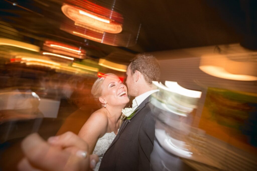 bride and groom dancing on their wedding day