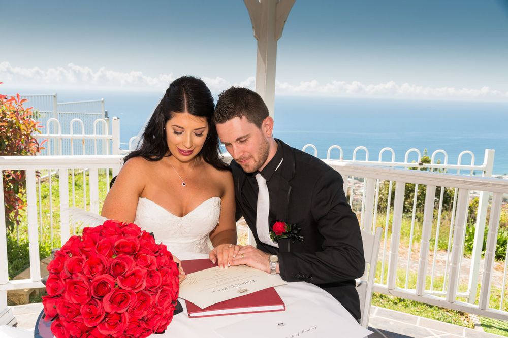 signing at Panorama house