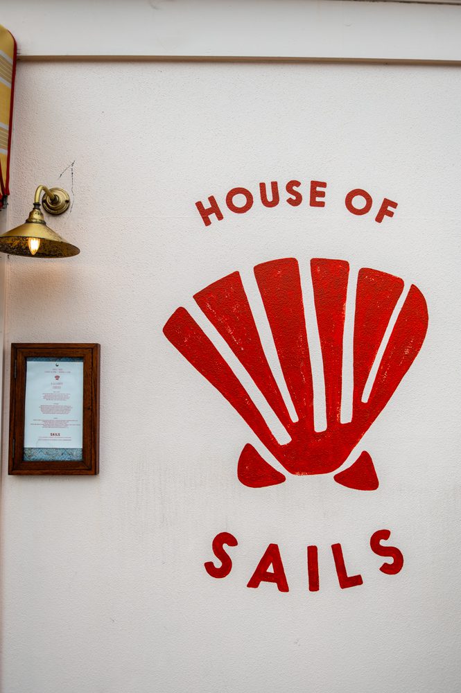 Romantic wedding portraits at Lavender Bay near Sails with Sydney Opera House in the background