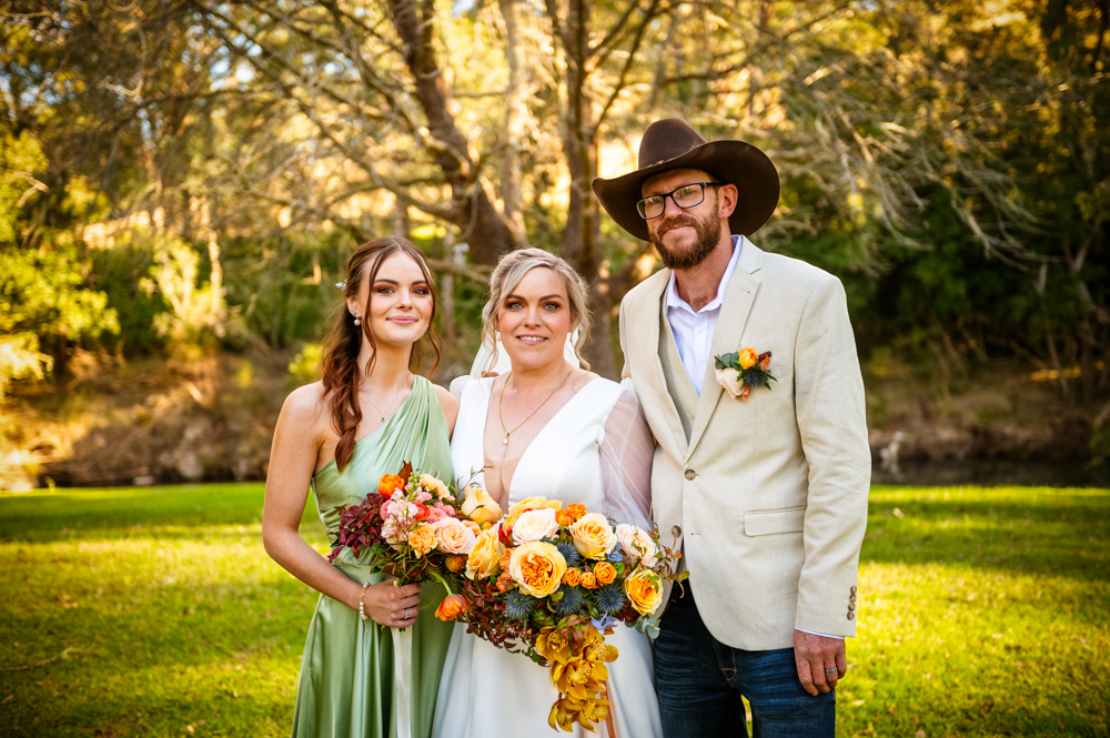 Wedding day family
